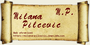 Milana Pilčević vizit kartica